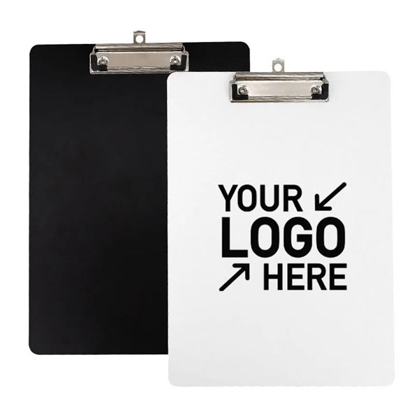 Plastic clipboard with clip