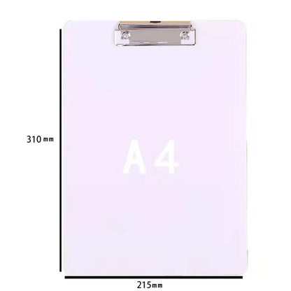 Plastic clipboard with clip