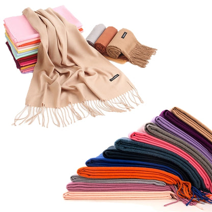 MOQ50Pcs Cashmere Pashmina Woven Scarf With Fringes