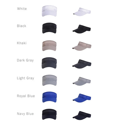 Ultralight Quick Dry Sun Visor Hat Adjustable Golf Cap