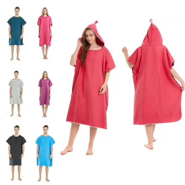 Beach Change Bathrobe Bath Towel Cape Quick Drying