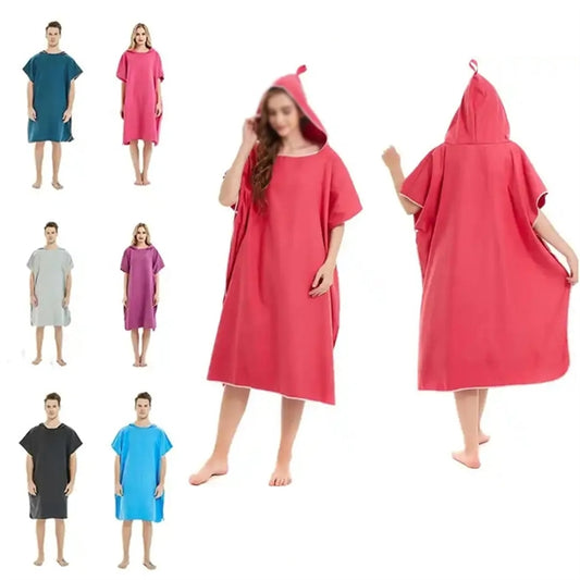 Beach Change Bathrobe Bath Towel Cape Quick Drying