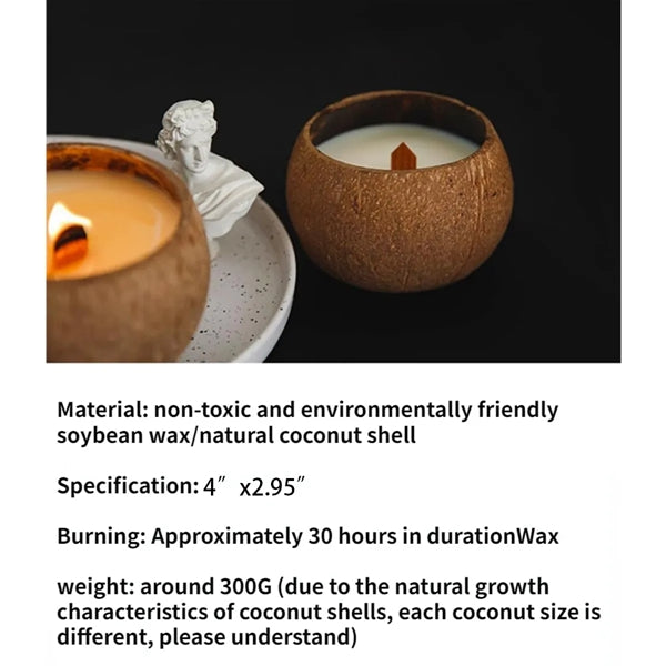 Coconut Shell Scented Candle
