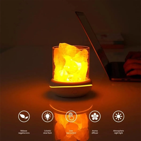 Natural Salt Stone Fragrance Night Light