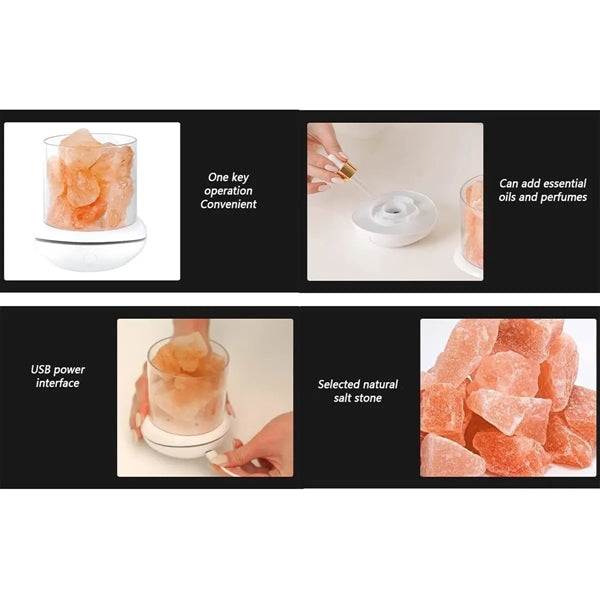 Natural Salt Stone Fragrance Night Light