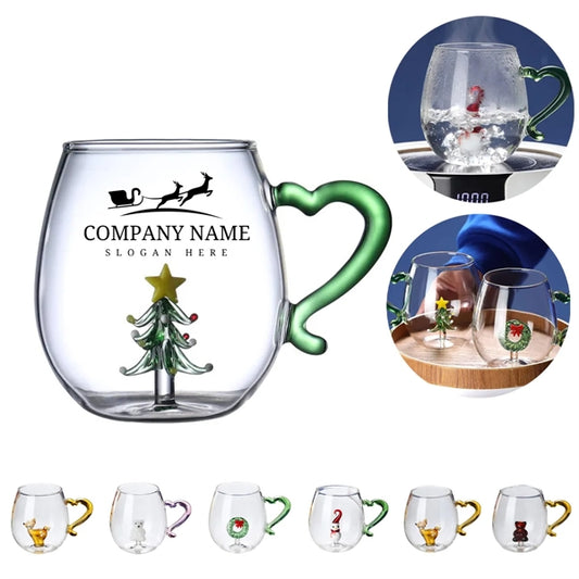 Christmas Tree Liner Glass With Handle
