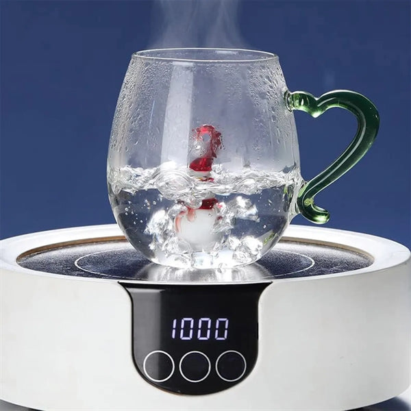 Christmas Tree Liner Glass With Handle