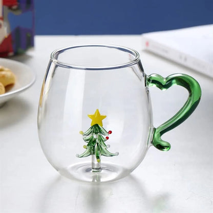 Christmas Tree Liner Glass With Handle