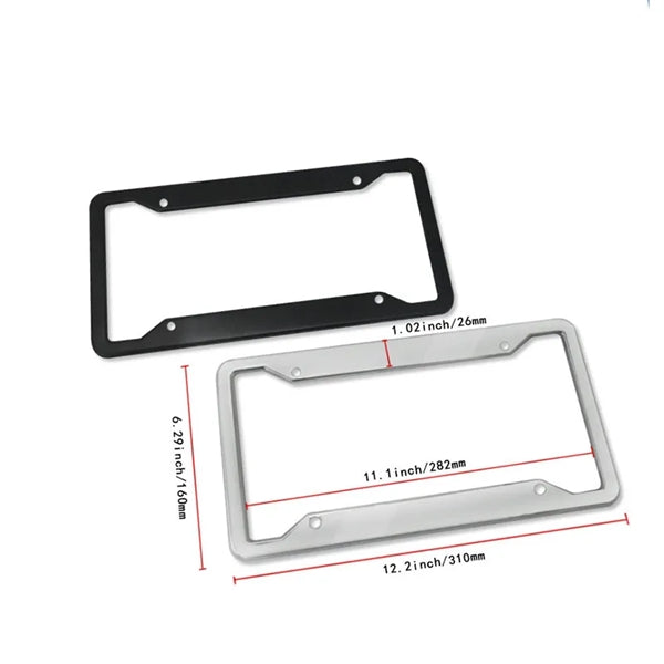 U.S. Stainless Steel License Plate Frame