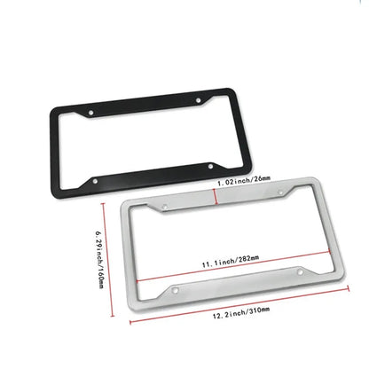 U.S. Stainless Steel License Plate Frame