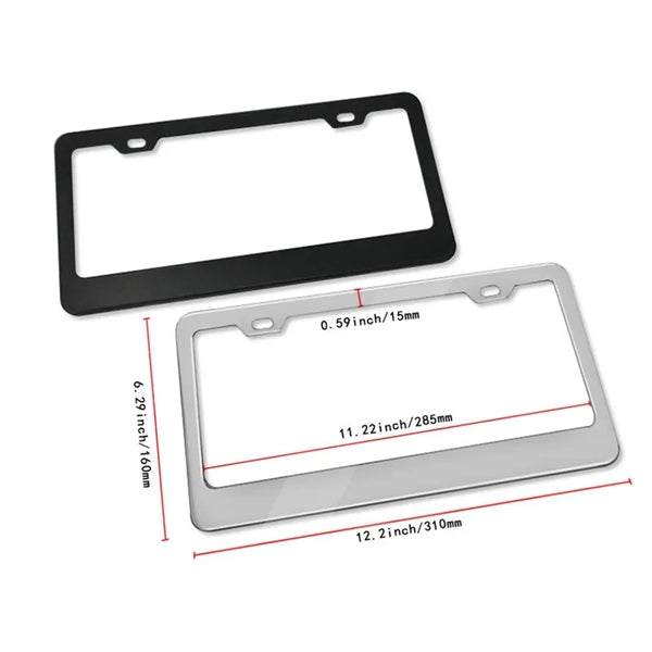 U.S. Stainless Steel License Plate Frame