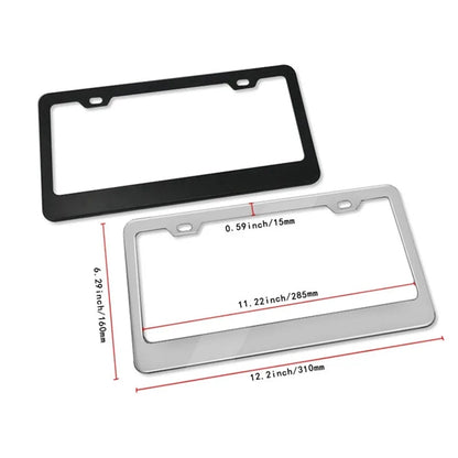 U.S. Stainless Steel License Plate Frame