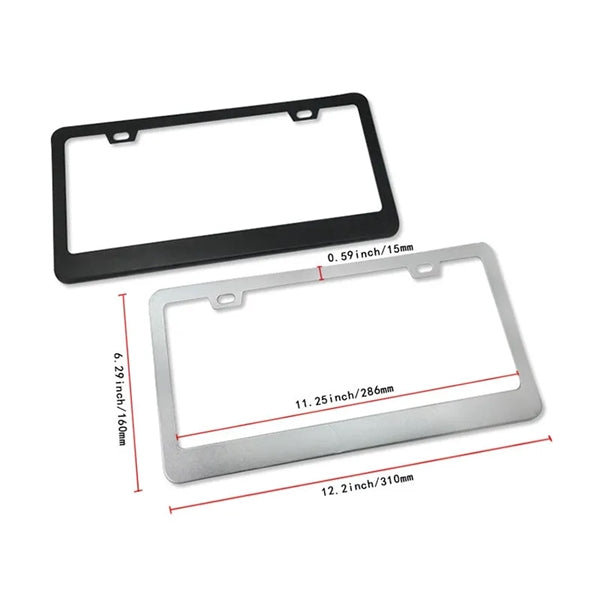U.S. Stainless Steel License Plate Frame