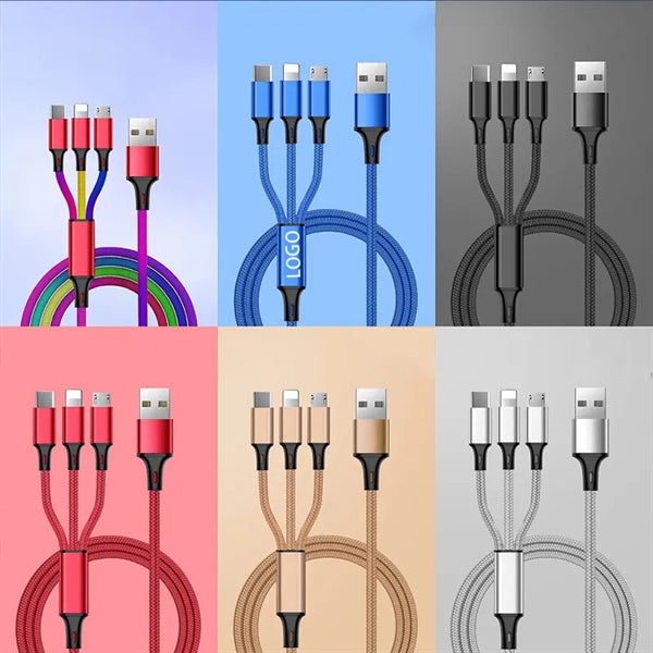 3 In 1 Phone Charger Data Cable