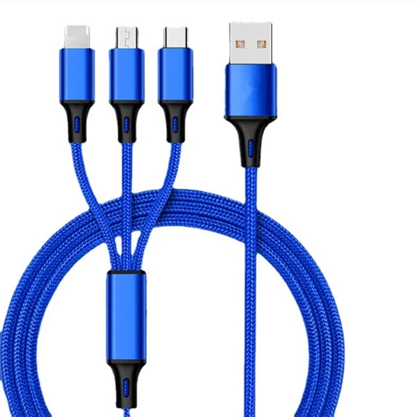 3 In 1 Phone Charger Data Cable