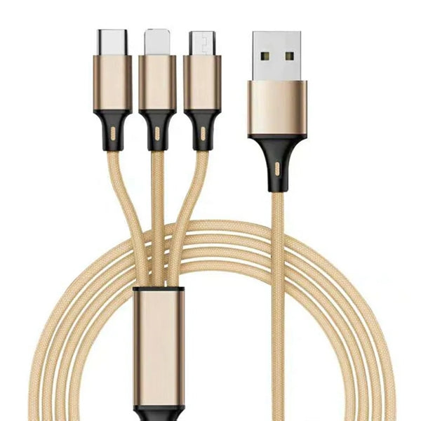 3 In 1 Phone Charger Data Cable