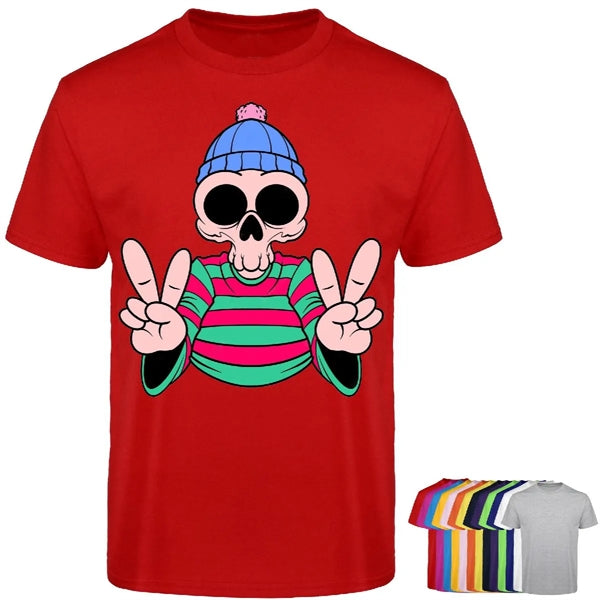 100% COTTON FULL COLOR T-SHIRT W/ DTG PRINT - 5.3 oz