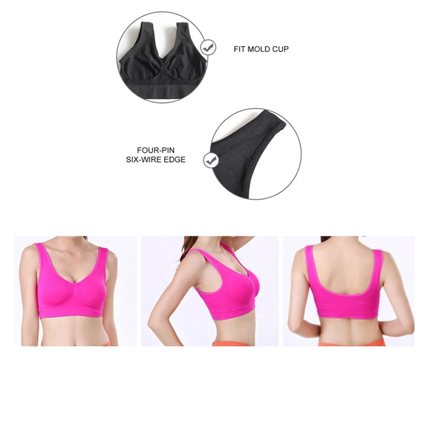 Women Fitness Sports Yoga Seamless Bra
