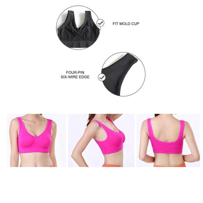 Women Fitness Sports Yoga Seamless Bra