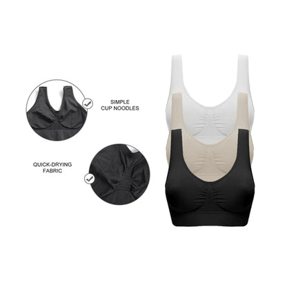 Women Fitness Sports Yoga Seamless Bra