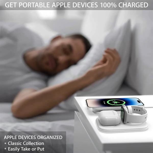 3 in 1 Magnetic Foldable Wireless Charger