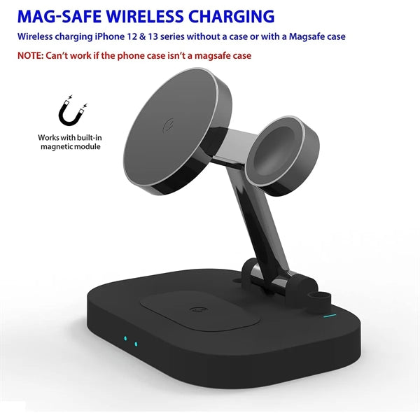 15W 4 in 1 Wireless Charging Station