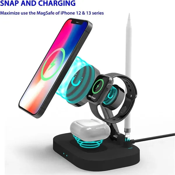 15W 4 in 1 Wireless Charging Station