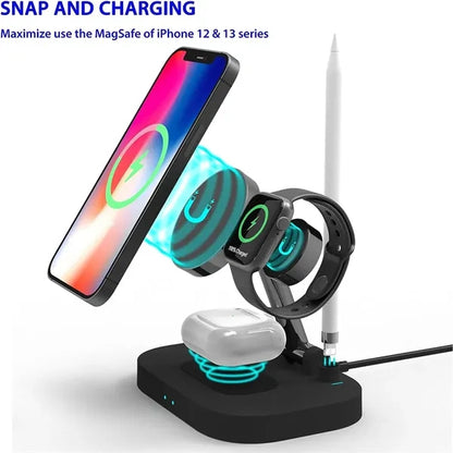 15W 4 in 1 Wireless Charging Station