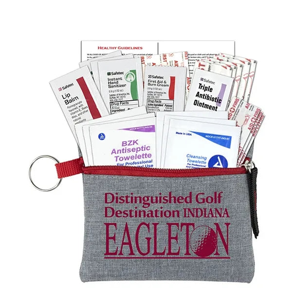 Elara 22 Piece First Aid Kit in Stylish Heathered Pouch