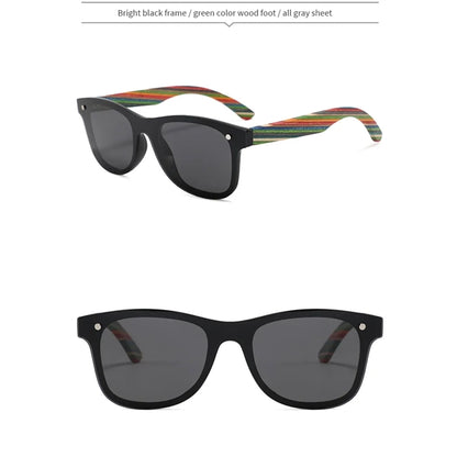 Polarized Bamboo Wood Sunglasses