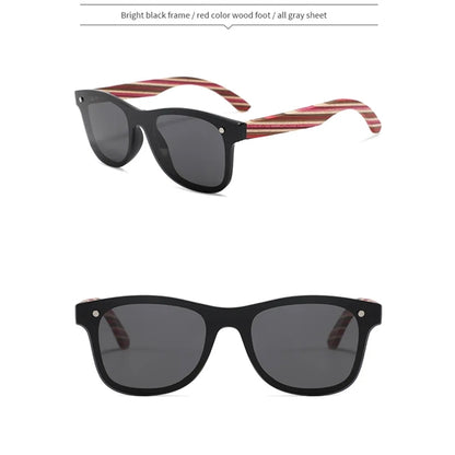 Polarized Bamboo Wood Sunglasses