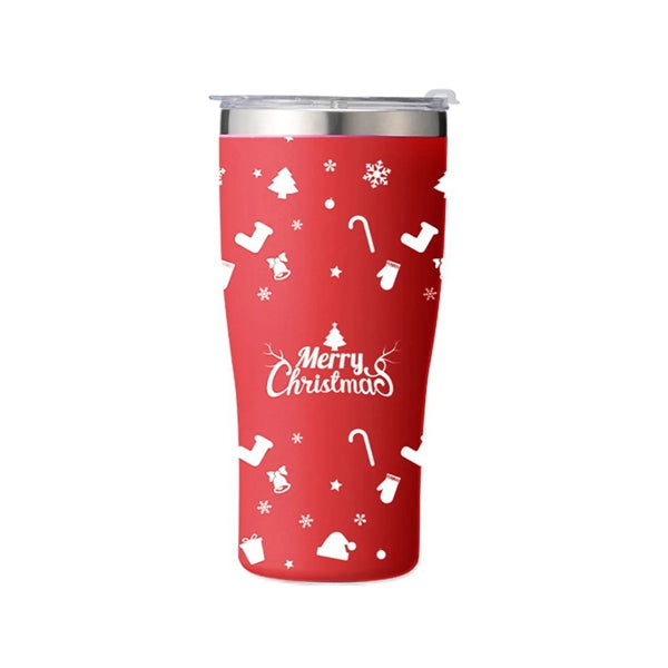 12oz Insulated Chrismas Wine Tumbler with Lid