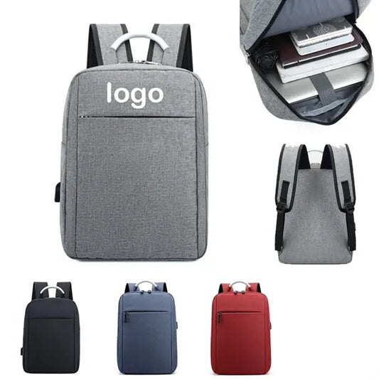 Laptop Backpack With Aluminum Ring And USB Interface