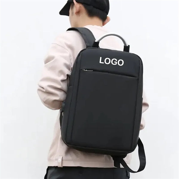 Laptop Backpack With Aluminum Ring And USB Interface