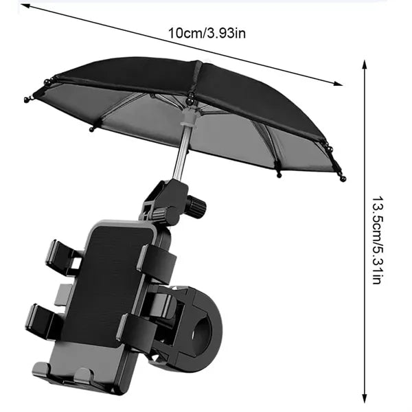 Rotatable Bike Phone Holder With Umbrella