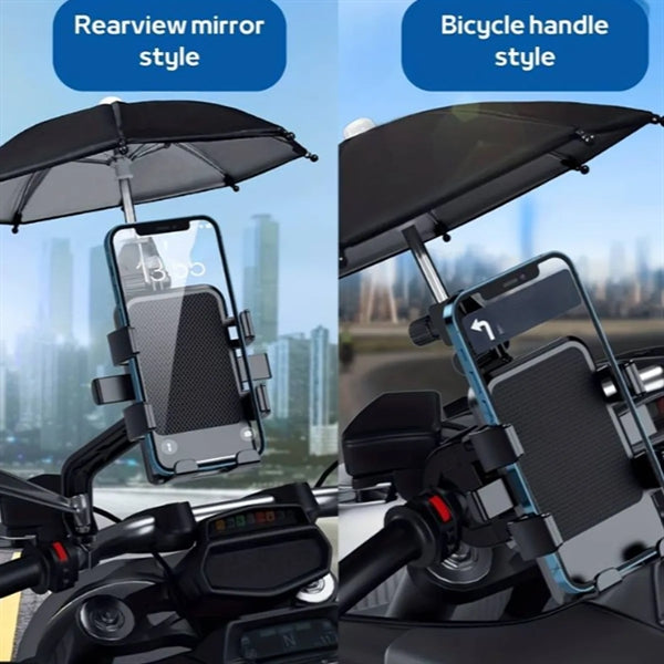 Rotatable Bike Phone Holder With Umbrella