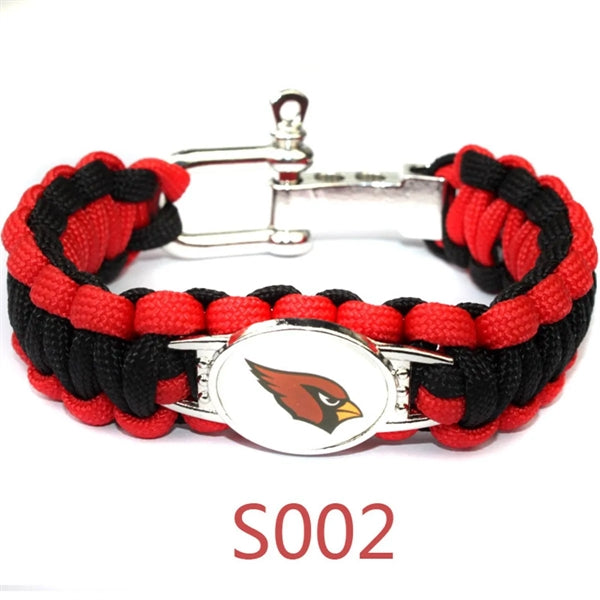 Sports Team NFL NBA Survivor Parachute Bracelet Adjustable