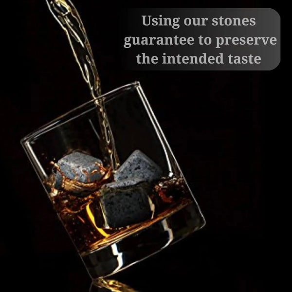 Wine Stones Chilling Ice Cubes 6PCS Set With Pouch