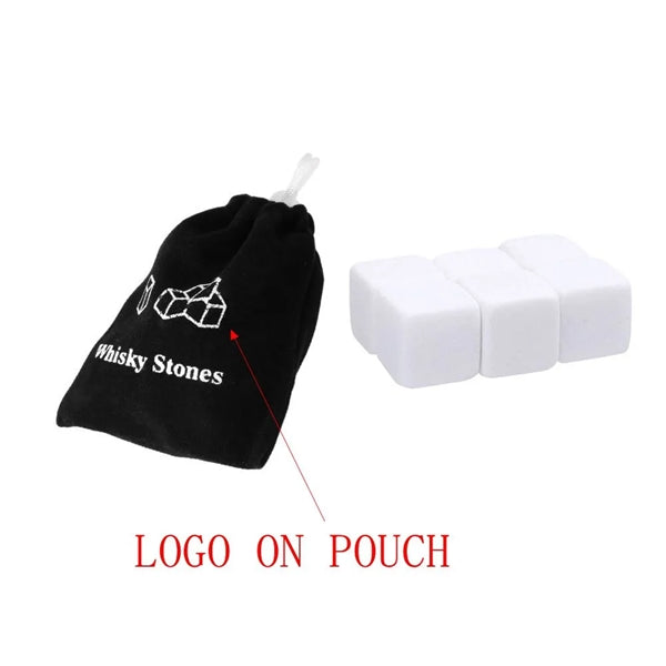 Wine Stones Chilling Ice Cubes 6PCS Set With Pouch