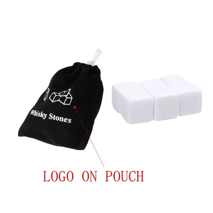 Wine Stones Chilling Ice Cubes 6PCS Set With Pouch