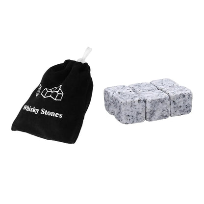 Wine Stones Chilling Ice Cubes 6PCS Set With Pouch