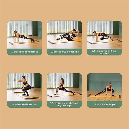 Slide Board Body Glide With End Stops & Shoe Covers