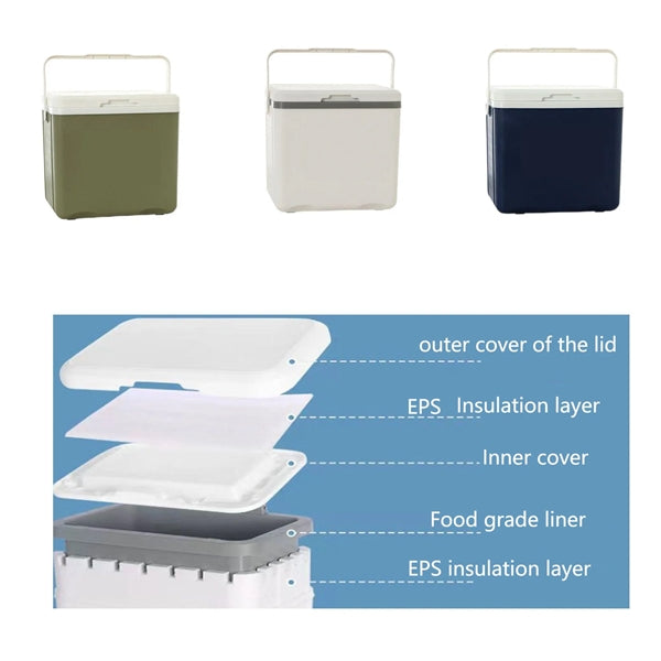 18QT Ice Retention Hard Cooler With Heavy Duty Handle