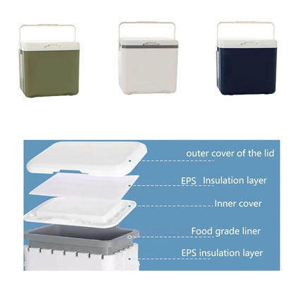 18QT Ice Retention Hard Cooler With Heavy Duty Handle