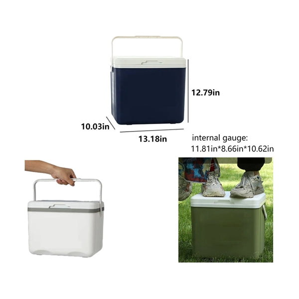 18QT Ice Retention Hard Cooler With Heavy Duty Handle