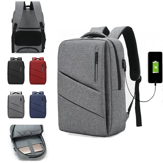 Waterproof Business Laptop Backpack with USB Charging Port