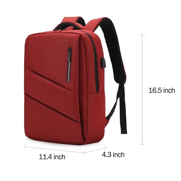 Waterproof Business Laptop Backpack with USB Charging Port