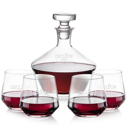 Tucson Decanter & Stemless Wine Set
