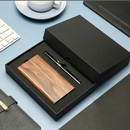 Wood Grain Wireless Charger Power Bank