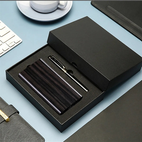 Wood Grain Wireless Charger Power Bank